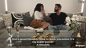 Exotic beauty Venus Afrodita flaunts her stunning body to a tattooed stud for intense action. Her curves drive him wild.