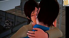 my new family plays homemade anime game with amateurs