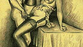 i explore vintage drawings from antique comics