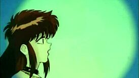 Anime Strapon Threesome Turns Into Wild Lesbian Action