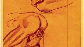 i love these vintage erotic drawings, theyre so antique and retro.