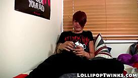 Rhys Casey Strokes His Twink Cock Hard