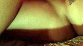 Latina tranny with big tits dominates boyfriend in rough assfucking