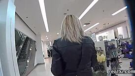 Gorgeous czech teen seduced in supermarket, poked in POV! 😏