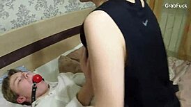 Teen Femdom Explores Wild Side with Cowgirl Riding and Muff Diving Adventure