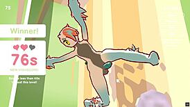 in this odymos lgbt hentai game ep 2, they fuck the ceiling lamp as an anal plug.