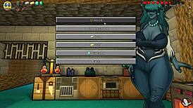 Creeper girl and piglette give deepthroat in Hornycraft ep 24 😜