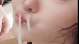 Extreme deepthroat goddess chokes and gags with spit dripping everywhere. Is this too rough?