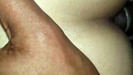 Damn! Huge black shemale cock stretches my tight white ass raw!