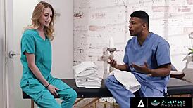 Nuru Massage Turns Wild as Blonde Kyler Quinn Takes Colleague's Fat Cock. Her Tight Pussy Grips Hard!