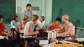 vintage gay studs fucking bareback until hot cum erupts