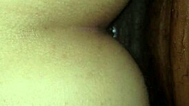 Damn! Huge black shemale cock stretches my tight white ass raw!