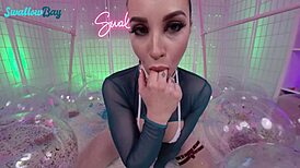 Swallowbay brunette melissa stratton craves fat cock in deepthroat blowjob