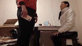 She traded cunnilingus for an iPhone with Lesbian Illusion Girls