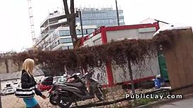 i picked up this blonde and fucked her pov, she was so hot in pantyhose outdoors!