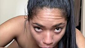 Amateur couple in deep pov handjob session