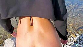 Public beach banging in paradise, can't believe we did this! 🌴