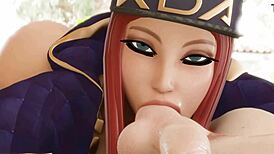 Akali完美身体被猛干