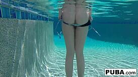 Samantha Rone's Underwater Pool Masturbation Session