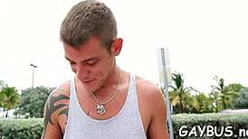 Intense lusty blowjob contest with sexy gay men.