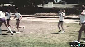 This teen is seducing and fucking her old teacher roughly