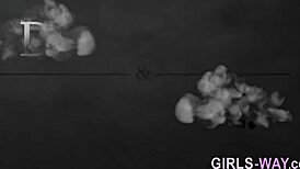 Hey, ever seen a busty lesbian babe ride a strapon like this?