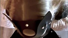 Blonde says, 'Suck my small tits while I blow your big cock'