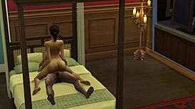 Hey, wanna watch Santu aunty play with neighbour guy?