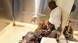 pornstar sara jay tells the story of sucking huge black cock in bathroom