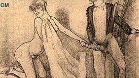 vintage erotic sketches bring steamy fantasies to life!