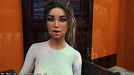 being a dik 143, hot rich brunette ASKS me HARD QUESTIONS in outfit