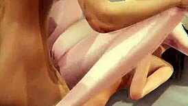 Wife giving pleasure to work friend