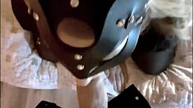 Blonde says, 'Suck my small tits while I blow your big cock'