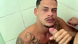 Wow, magrinho gets pounded by monster cock in anal scene!