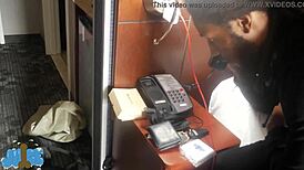 Ratched maid learns her place with big black cock fucking in hotel wrestling bent over sex