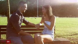 Tanned Teen Bounces Hard On Tattooed Cock