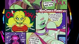 Detailed Cartoon Party Scenes With Anime Characters And Hentai Elements