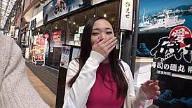 i'm watching this asian amateur with small tits, and she's showing off her body, but i can't stop staring at her cute little boobs