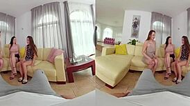 Czech Vr 364 - Slutty Foursome With Three Hot Girls!