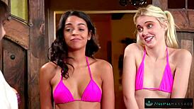 Nurumassage tale of Chloe Cherry and Vienna Black banging in bath