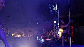 military guys fucking hard on alicante stage, public holiday party?