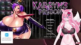 Vtuber Kanakovt 玩 Karryns Prison，猫娘小穴被不停挑逗和使用，大声呻吟 ASMR
