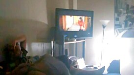 A sexy latina in socks cheats passionately, her bold curves enticing every glance.