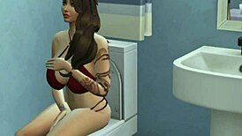 hey, peeing on my stepmom's mouth in this wild 3d anime hentai scene 😈