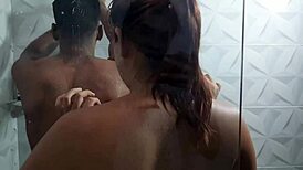 My Stepsister Barges into My Shower, Horny and Begging Me to Fuck Her Hard