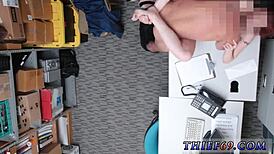 Police First Time Suspect Taken to Back Room LP Office for Intense College Blowjob