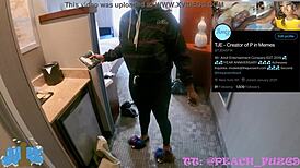 Ratched maid learns her place with big black cock fucking in hotel wrestling bent over sex