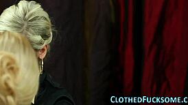 Jizz Covers Glam Slut In Satin During Wild Group Action