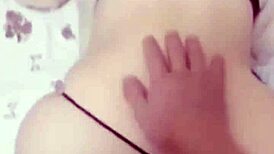 asian student bent over, wet pussy fucking