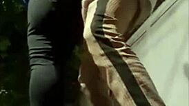 yo, caught some wild outdoor sucking and banging in public today